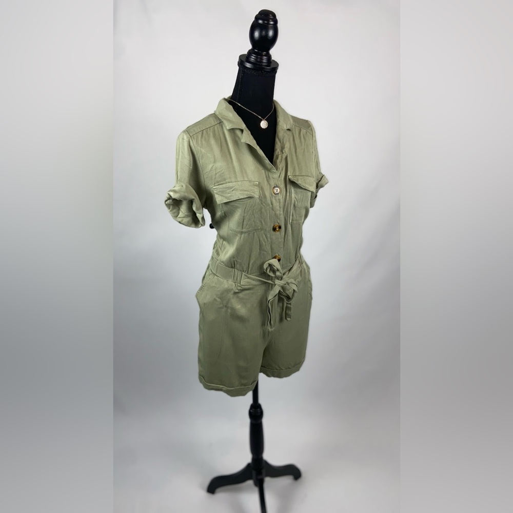Romper Olive Green Medium Oasis with Pockets